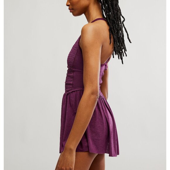 FP MOVEMENT Smockin Hot Dress / Black Cherry - Picture 5 of 8